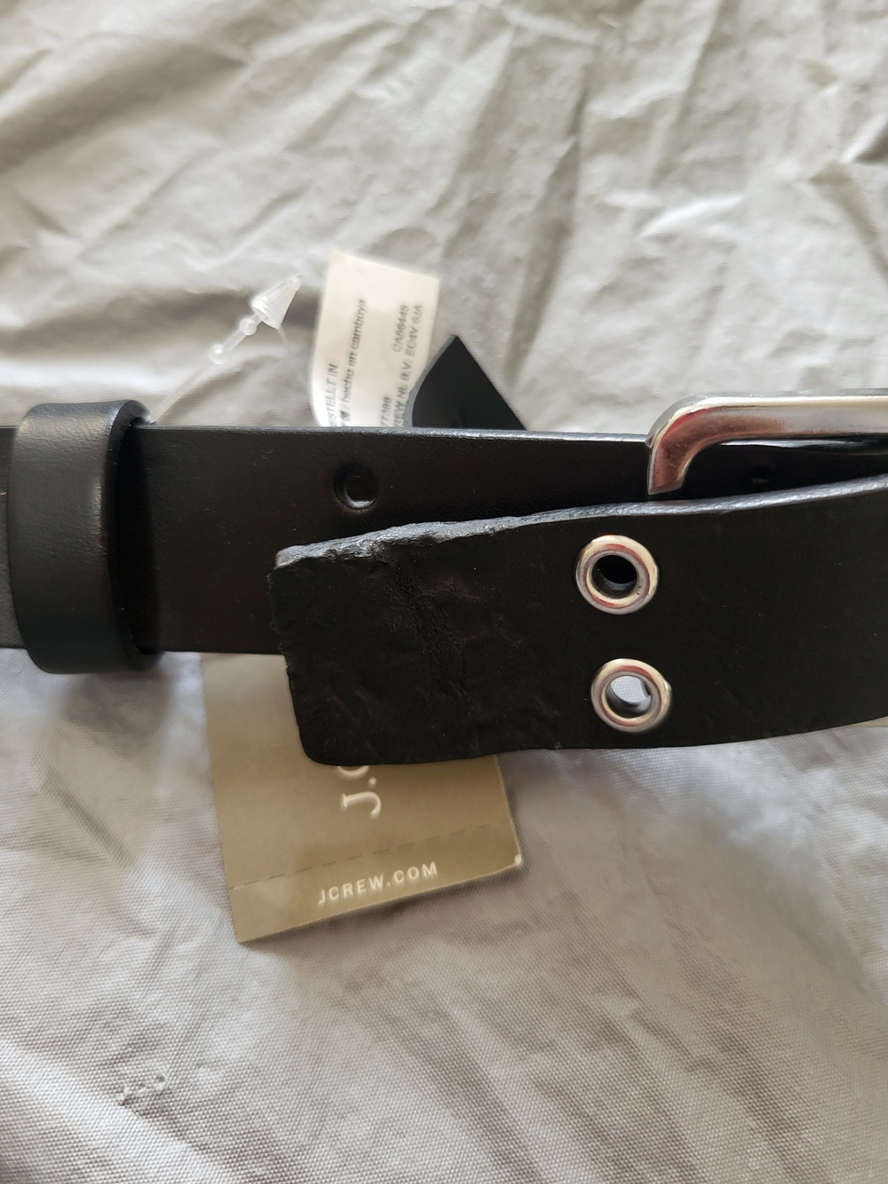 J. Crew Italian Grommet Leather Belt - Picture 3 of 7